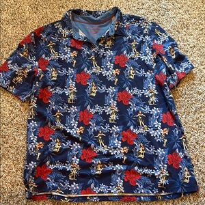 Tommy Bahama Men's Blue Short Sleeved Shirt